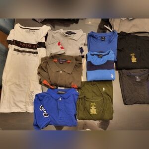 U.S. Polo Assn Men's Polos and Tshirts s:L (9 shirts)